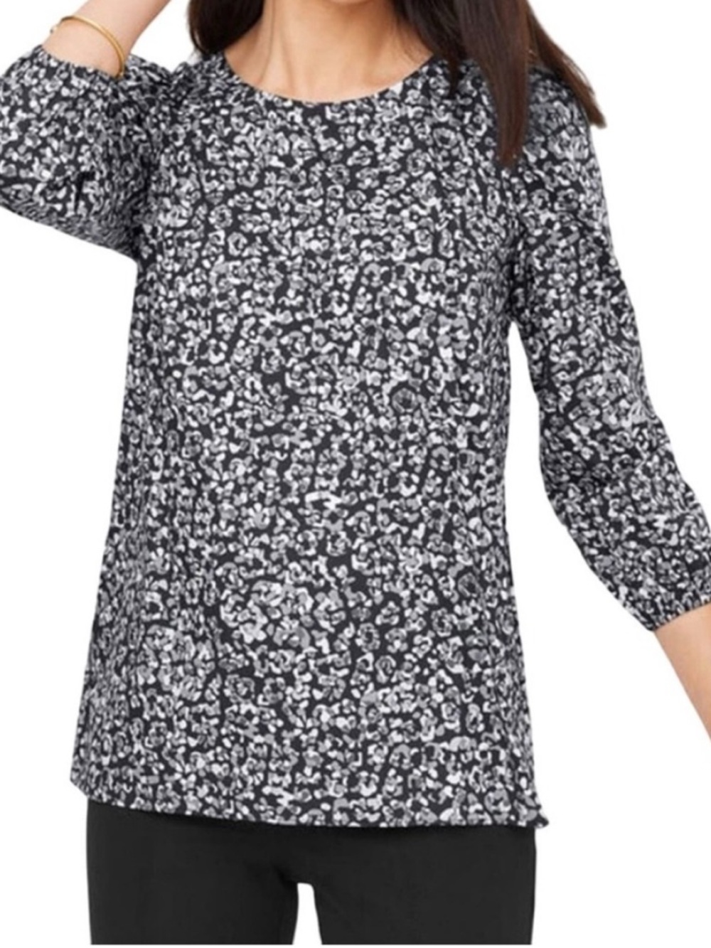Talbots animal print Blouse